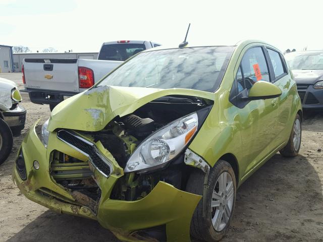 KL8CD6S96DC611051 - 2013 CHEVROLET SPARK 1LT GREEN photo 2