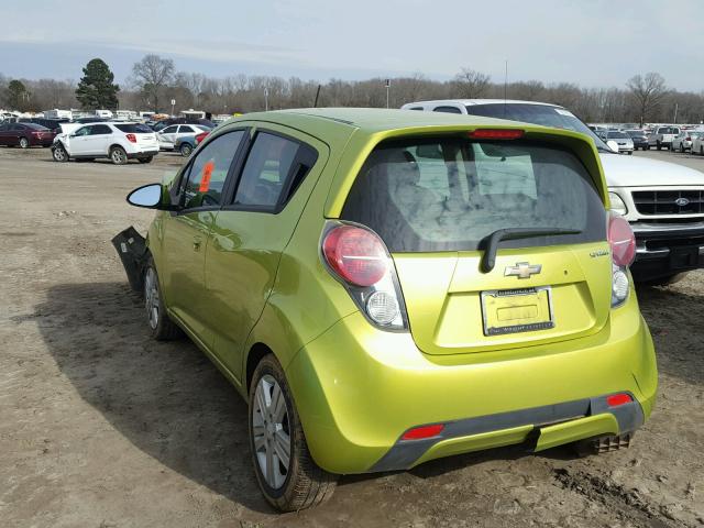 KL8CD6S96DC611051 - 2013 CHEVROLET SPARK 1LT GREEN photo 3