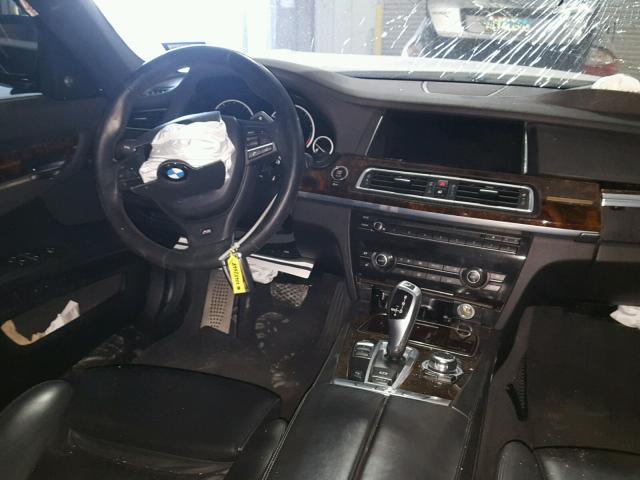 WBAYE8C54DD133723 - 2013 BMW 750LI WHITE photo 9