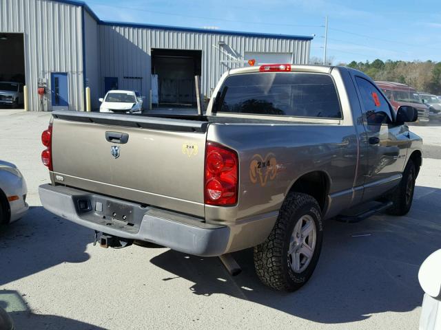 1D7HA16K37J642446 - 2007 DODGE RAM 1500 S GOLD photo 4