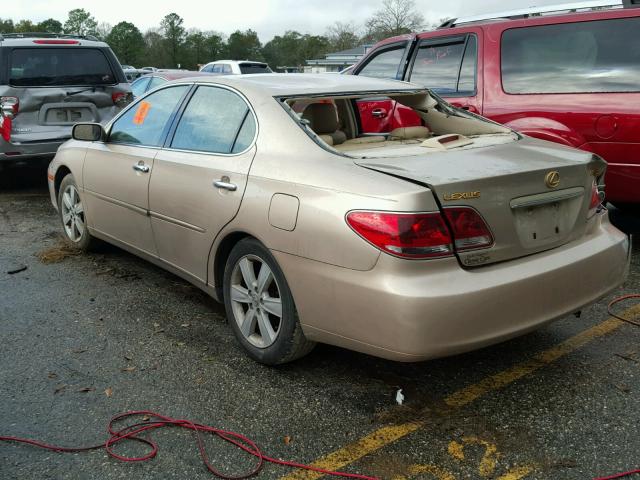 JTHBA30G755123856 - 2005 LEXUS ES 330 GOLD photo 3