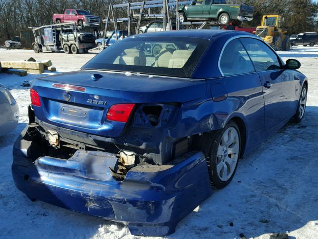 WBAWL735X7PX45130 - 2007 BMW 335 I BLUE photo 4