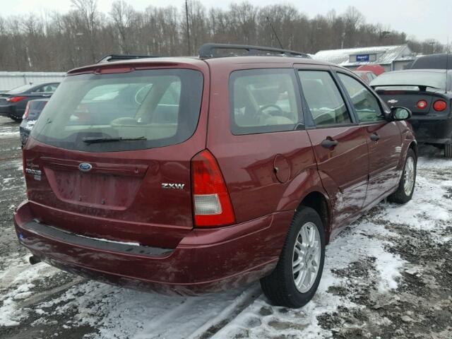 1FAFP36N36W173176 - 2006 FORD FOCUS ZXW BURGUNDY photo 4