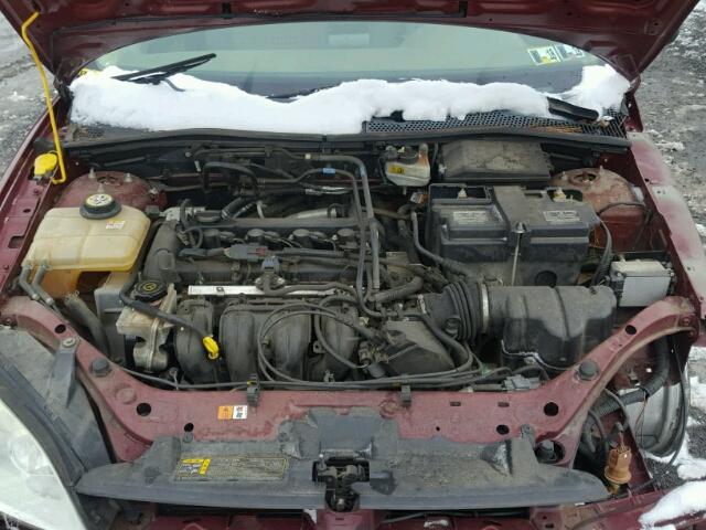 1FAFP36N36W173176 - 2006 FORD FOCUS ZXW BURGUNDY photo 7