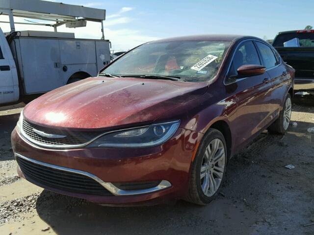 1C3CCCAB1FN673000 - 2015 CHRYSLER 200 LIMITE BURGUNDY photo 2