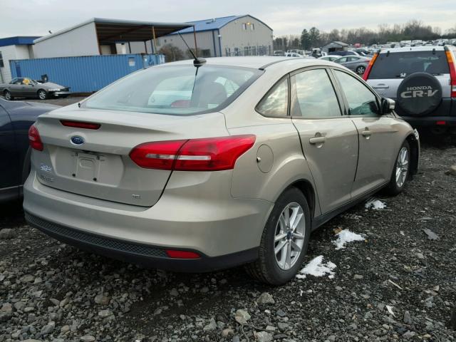 1FADP3F28GL200873 - 2016 FORD FOCUS SE BEIGE photo 4