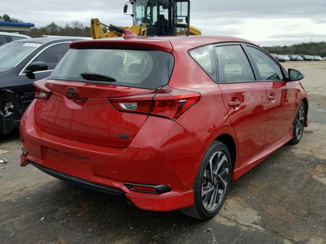 JTNKARJE6GJ509949 - 2016 TOYOTA SCION IM RED photo 4