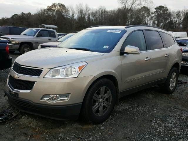 1GNKRGED3CJ239762 - 2012 CHEVROLET TRAVERSE L GOLD photo 2