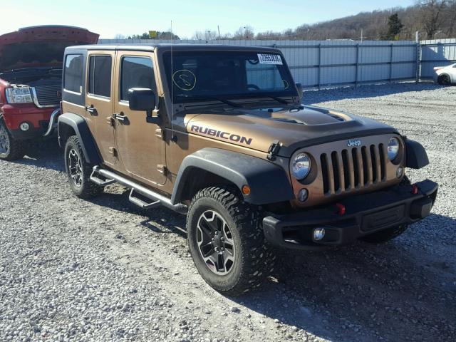 1C4BJWFG7FL682332 - 2015 JEEP WRANGLER U BROWN photo 1