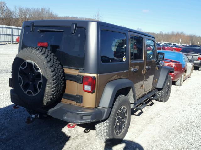 1C4BJWFG7FL682332 - 2015 JEEP WRANGLER U BROWN photo 3