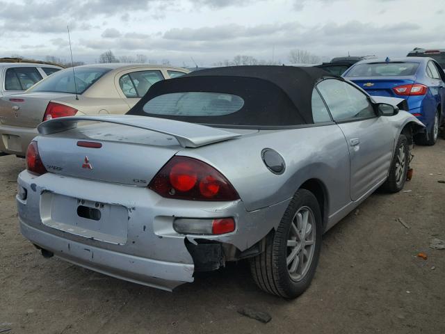 4A3AE35G61E003533 - 2001 MITSUBISHI ECLIPSE SP SILVER photo 4