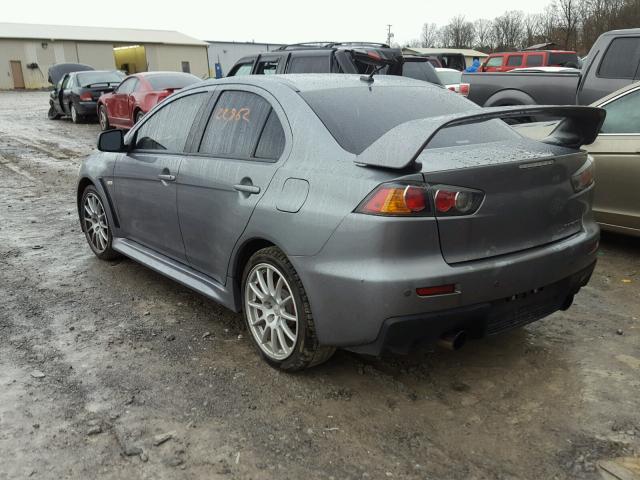 JA32W8FV0EU024919 - 2014 MITSUBISHI LANCER EVO GRAY photo 3