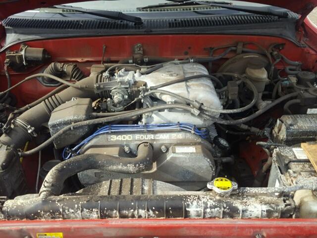 5TEGN92N51Z759158 - 2001 TOYOTA TACOMA DOU RED photo 7