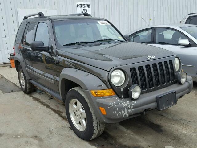 1J8GL38K26W168802 - 2006 JEEP LIBERTY RE CHARCOAL photo 1