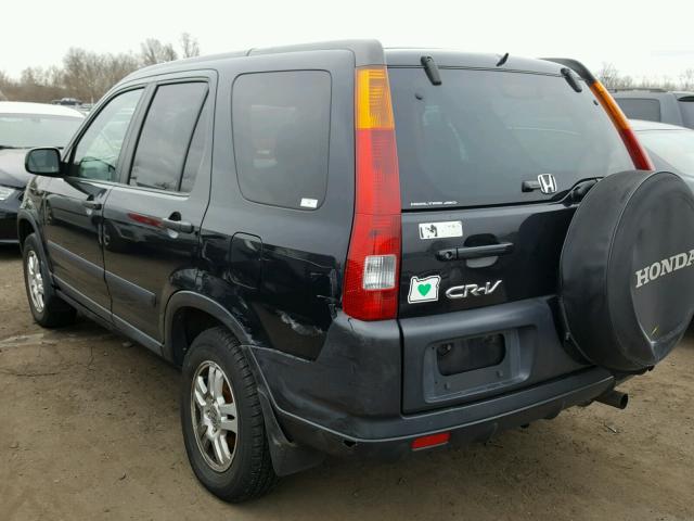 SHSRD78802U006022 - 2002 HONDA CR-V EX BLACK photo 3