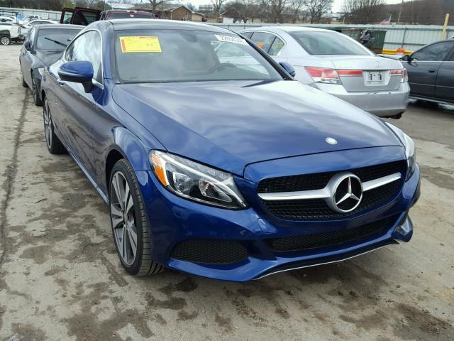 WDDWJ4JB7HF388423 - 2017 MERCEDES-BENZ C 300 BLUE photo 1