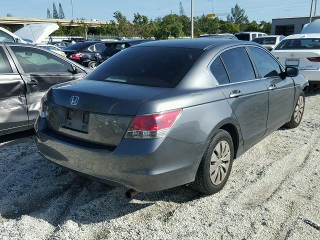 1HGCP26308A166628 - 2008 HONDA ACCORD LX GRAY photo 4