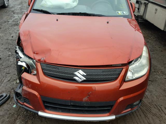 JS2YB417696202261 - 2009 SUZUKI SX4 TOURIN ORANGE photo 7