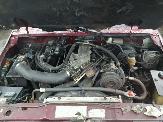 1FTCR11T4KUA22886 - 1989 FORD RANGER BURGUNDY photo 10