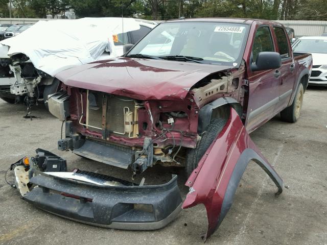 1GCCS339188215743 - 2008 CHEVROLET COLORADO L MAROON photo 2