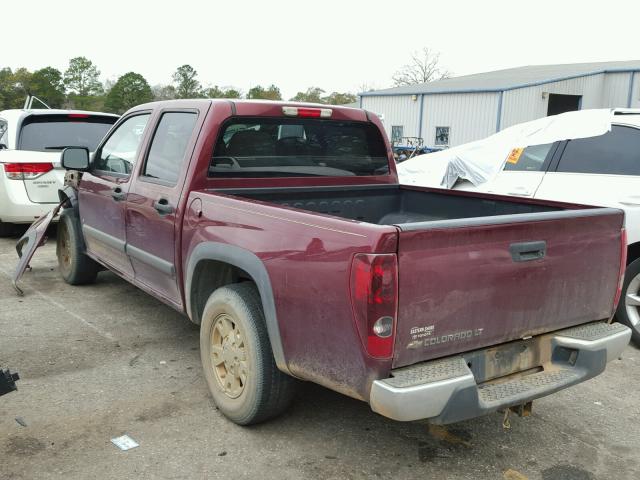 1GCCS339188215743 - 2008 CHEVROLET COLORADO L MAROON photo 3