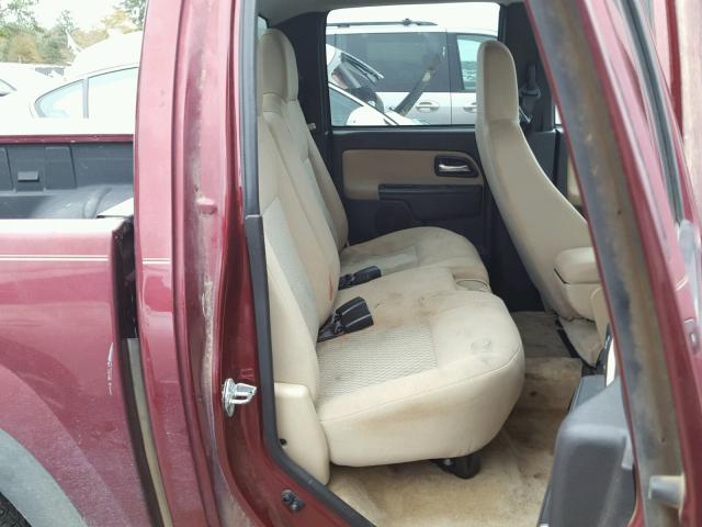 1GCCS339188215743 - 2008 CHEVROLET COLORADO L MAROON photo 6