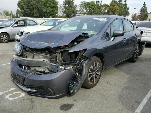 2HGFB2F89FH555497 - 2015 HONDA CIVIC EX გრაფიტი ფოტო 2
