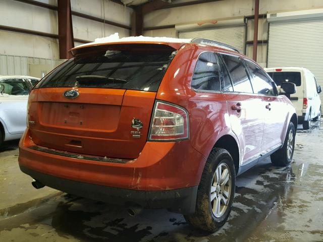 2FMDK48C68BA02942 - 2008 FORD EDGE SEL ORANGE photo 4