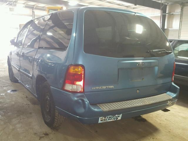 2FMZA50463BA39758 - 2003 FORD WINDSTAR W BLUE photo 3