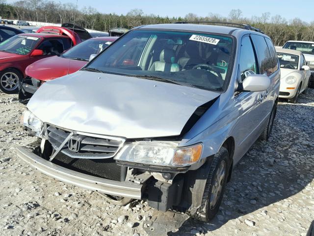 5FNRL18914B019994 - 2004 HONDA ODYSSEY EX SILVER photo 2