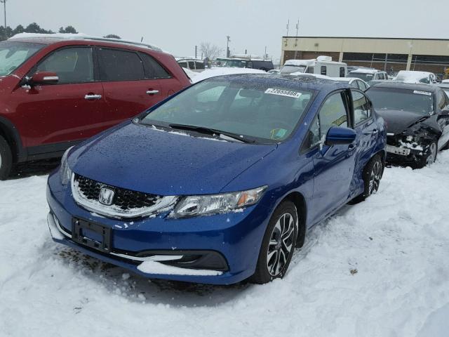 19XFB2F81FE027026 - 2015 HONDA CIVIC EX ლურჯი ფოტო 2