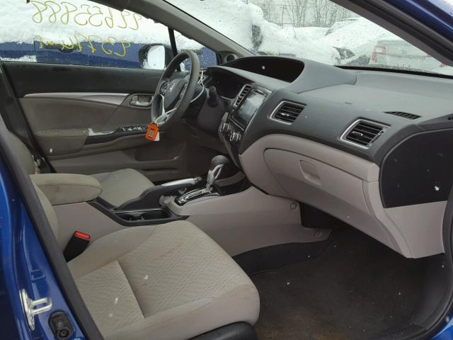 19XFB2F81FE027026 - 2015 HONDA CIVIC EX ლურჯი ფოტო 5