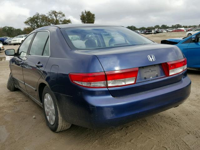 1HGCM56383A081622 - 2003 HONDA ACCORD LX BLUE photo 3