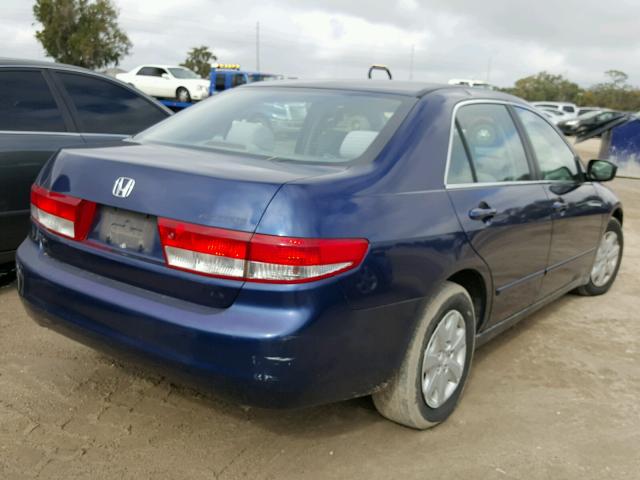 1HGCM56383A081622 - 2003 HONDA ACCORD LX BLUE photo 4