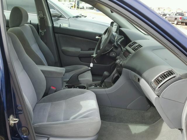 1HGCM56383A081622 - 2003 HONDA ACCORD LX BLUE photo 5