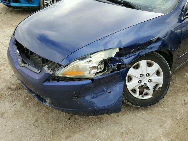 1HGCM56383A081622 - 2003 HONDA ACCORD LX BLUE photo 9