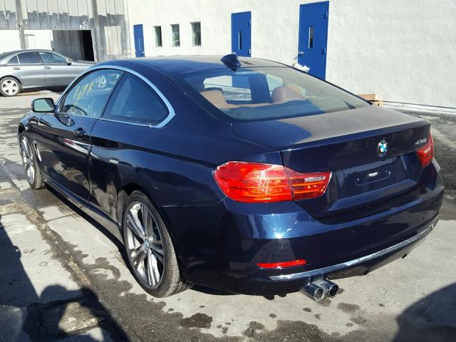 WBA4R7C57HK679799 - 2017 BMW 430I BLUE photo 3