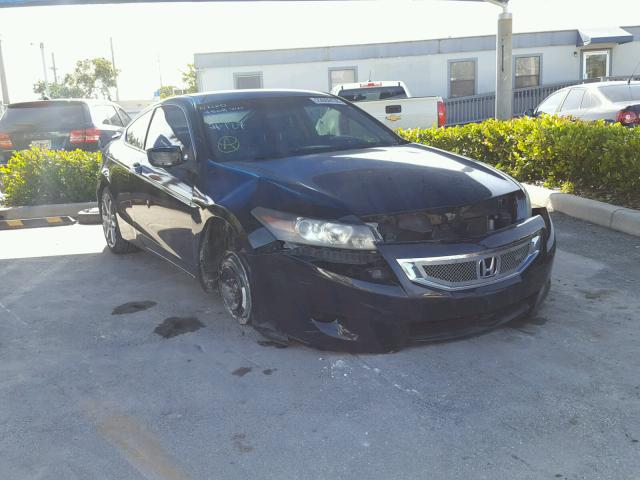 1HGCS12309A024568 - 2009 HONDA ACCORD LX BLACK photo 1