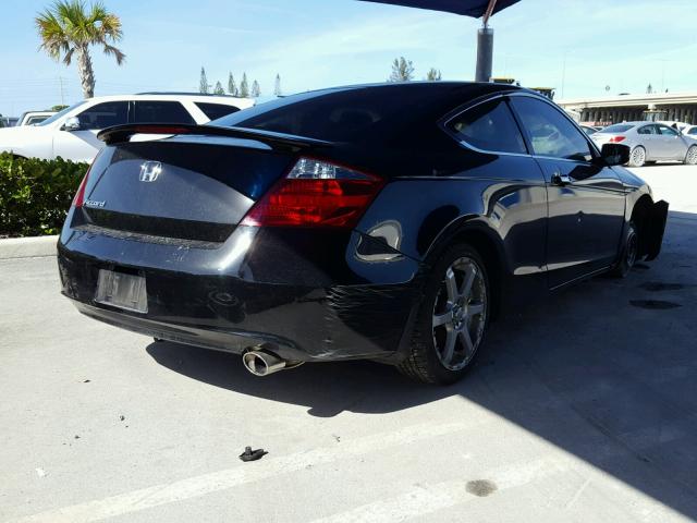 1HGCS12309A024568 - 2009 HONDA ACCORD LX BLACK photo 4