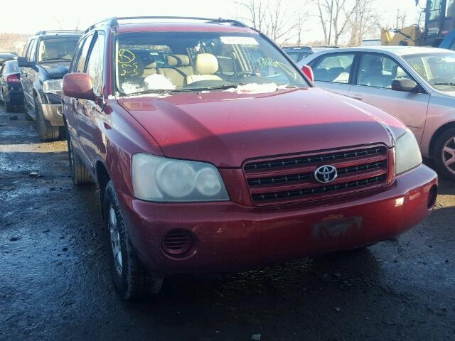 JTEGF21A130097662 - 2003 TOYOTA HIGHLANDER RED photo 1