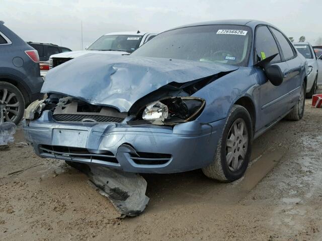 1FAFP53U67A103631 - 2007 FORD TAURUS SE BLUE photo 2