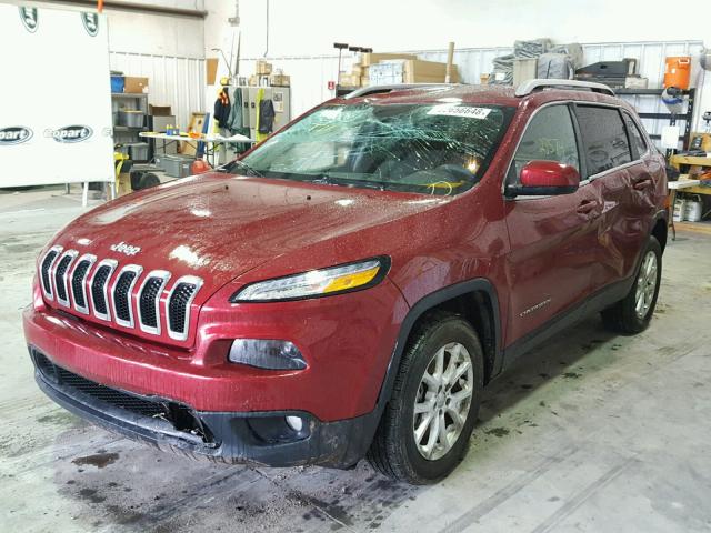 1C4PJLCB6GW127692 - 2016 JEEP CHEROKEE L RED photo 2