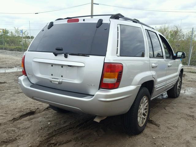 1J4GX58NX4C176382 - 2004 JEEP GRAND CHER GRAY photo 4