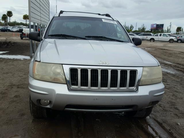 1J4GX58NX4C176382 - 2004 JEEP GRAND CHER GRAY photo 9