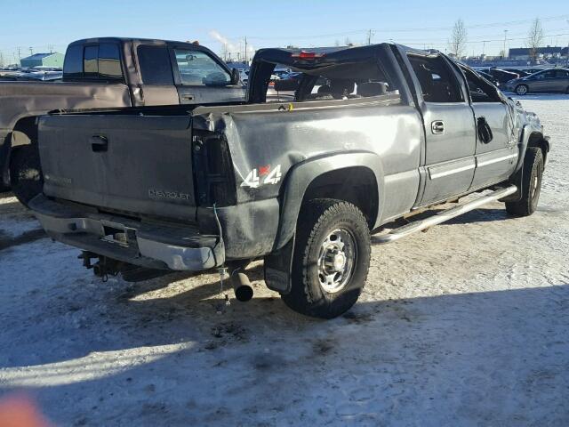 1GCHK23204F266658 - 2004 CHEVROLET SILVERADO BLACK photo 4