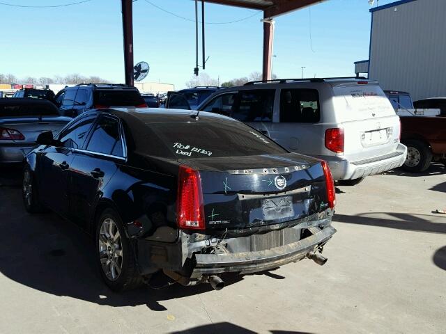 1G6DP57V680114093 - 2008 CADILLAC CTS HI FEA BLACK photo 3