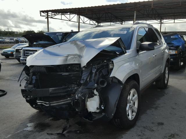 1GKKRPKD5DJ235358 - 2013 GMC ACADIA SLE SILVER photo 2