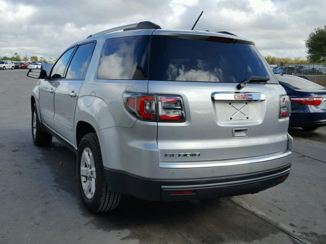 1GKKRPKD5DJ235358 - 2013 GMC ACADIA SLE SILVER photo 3