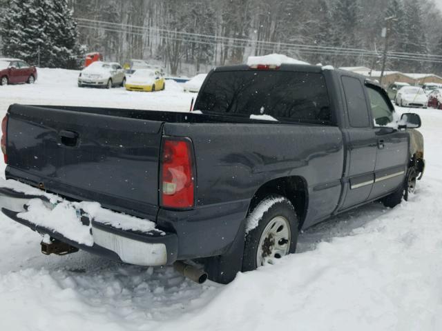 1GCEC19X15Z221046 - 2005 CHEVROLET SILVERADO BLACK photo 4