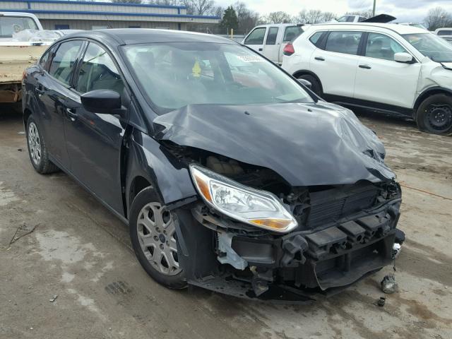 1FAHP3F29CL387455 - 2012 FORD FOCUS SE BLACK photo 1